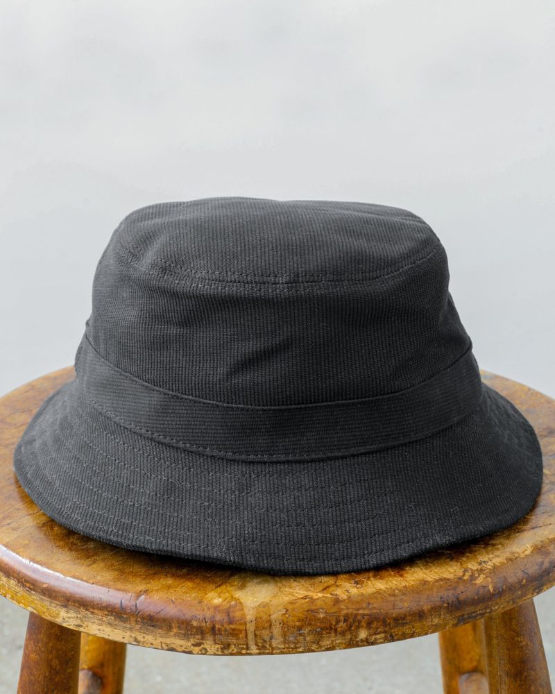 BLACK CORD BUCKET HAT