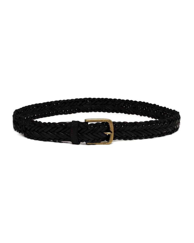 BRAIDED BELT BLACK