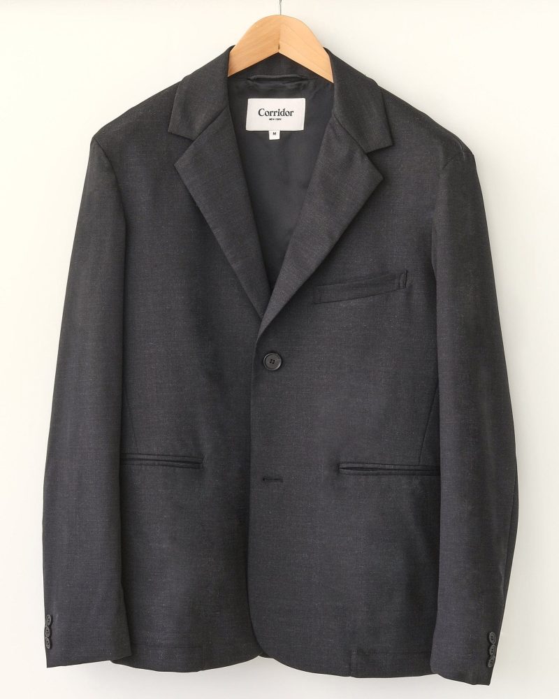 TropicalWool2ButtonBlazer Charcoal